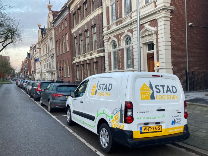 Stadlogistiek hub Jan de Jong Verhuizingen Groningen